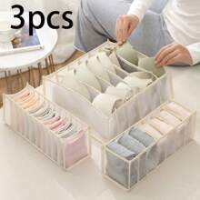 1pc Multifunctional 3-In-1 Netted Compartmental Drawer Style Wardrobe Organizer, For Storing Underwear, Socks, Bras, Jeans - Suitable For Student Dorms ,Jewellery Box,Pouch,Makeup Brush Holder,Brush Holder,Perfume Organiser,Pouch Bag,Gifts For Women,Christmas Gifts,Gift Ideas For Women