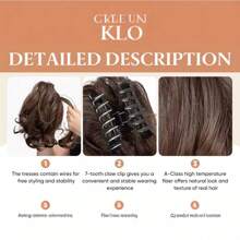 1pc Messy Bun Hair Scrunchie, Floral Design, Natural Fluffy Look, High Temperature Fiber, Convenient Use, Elegant Gift Hair Claws Claw Clips Hair Clips Hair Jaw Clip Hair Clamps Hair Clutch Hair Claw Clip, School Stuff, College Fall Winter Hair Accessories For Women For Vacation Outfits Woman Flower Hair Clip