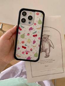 Japanese Style White Background Summer Fruit Phone Case Compatible With Apple IPhone 15 Pro Max/14 Pro Max/13 Pro/12 - White - View 4