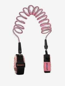 伸缩防走失带婴儿牵引绳儿童防丢带宝宝遛狗神器手绳小孩手环带 - 粉色 - 查看 3