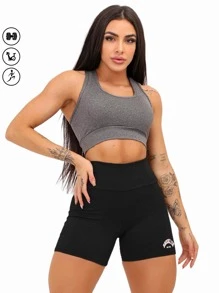 WOMEN'S SHORT SUPLEX PREMIUM SHORT SHORTS BROOKLYN MODA GRINGA - 黑色 - 查看 3