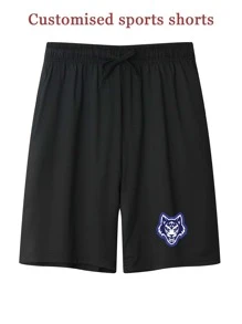 [Personalizado] Pantalones cortos deportivos de estilo novio personalizados para hombres - Eliminación de fondo de IA, secado rápido, transpirable, ligero y cómodo, adecuado para fitness y actividades al aire libre, diseño personalizado