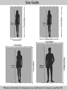 1pc Custom Text Shower Curtains, Personalized Shower Curtain , 5 Sizes For You,Custom Gift Blanket For Birthday And For Bathroom Decor Fall Decor Bathroom Accessories Back To School - Elephant - View 4