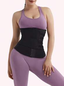 Women's Waist Trimmer, Body Shaper, Waist Trainer, Sweat Belt, Abdomen Control, Slimming Waist Cincher - Black - View 3