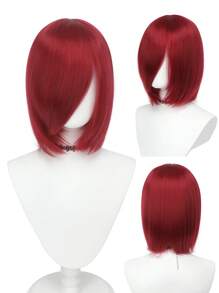 12 英寸合成假发，适合角色扮演，多色短假发，耐热高温纤维假发，适合节日服装