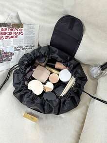 Túi đựng mỹ phẩm dây rút dành cho nữ, túi đựng đồ trang điểm du lịch, túi đựng đồ vệ sinh cá nhân chống thấm nước di động. - Xem 1