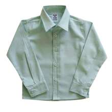 Miguelito Moda Infantil Sophisticated Long Sleeve Children's Dress Shirt For Boys - Mint Green - View 1