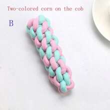 5 piezas Juego de cuerdas para masticar para perros, bola de cuerda juguete para gato y perro, palitos y juguetes para masticar para cachorros, suministros para mascotas pequeñas - Rosa - Ver 14