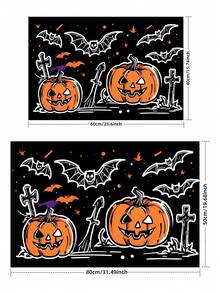 1 tấm thảm cửa ra vào chịu lực chủ đề Halloween, thảm cửa ra vào trong nhà và ngoài trời, thảm chào mừng chống trượt, thảm tắm thấm hút, thích hợp cho phòng khách, nhà bếp, phòng ngủ, trang trại, thảm nhà bếp, trang trí phòng, trang trí Halloween, trang trí nhà tiệc Halloween - Phong cách Halloween C - Xem 2