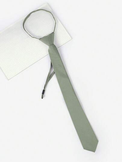 1 件纯色轻质商务休闲编织面料领带，适合所有季节的男士领带