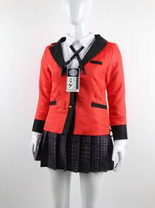 Trong Cổ Giấc Mơ Trang Phục Hóa Trang, Đồng Phục Nhân Vật Anime Đầm, Ngày Lễ Cosplay Halloween Bộ Trang Phục Dành Cho Nữ - Đỏ - Xem 3