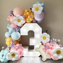 142 Chiếc Màu Tím Xanh Vàng Bong Bóng Cao Su Hoa Cúc Bóng Vòng Hoa Vòm Bộ Dành Cho Giới Tính Tiết Lộ Sinh Nhật Tiệc Cưới Chủ Đề Chó Nền đồ Trang Trí Quầy Bar Tại Nhà - Nhiều màu - Xem 4