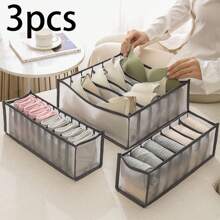 1pc Multifunctional 3-In-1 Netted Compartmental Drawer Style Wardrobe Organizer, For Storing Underwear, Socks, Bras, Jeans - Suitable For Student Dorms ,Jewellery Box,Pouch,Makeup Brush Holder,Brush Holder,Perfume Organiser,Pouch Bag,Gifts For Women,Christmas Gifts,Gift Ideas For Women