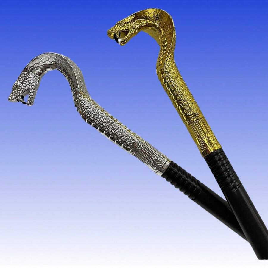 1 cây gậy đầu rắn hóa trang Halloween, quyền trượng rắn, cosplay, ABS (nhựa ABS) - Nhiều màu - Xem 1