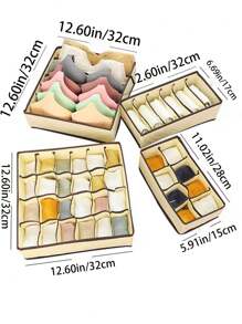 1pc Multifunctional 3-In-1 Netted Compartmental Drawer Style Wardrobe Organizer, For Storing Underwear, Socks, Bras, Jeans - Suitable For Student Dorms ,Jewellery Box,Pouch,Makeup Brush Holder,Brush Holder,Perfume Organiser,Pouch Bag,Gifts For Women,Christmas Gifts,Gift Ideas For Women