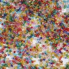 3mm-30g/900pcs,Glass Seed Beads Bulk,Small Craft Beads,Small Beads,Transparent Silver Lined Small Round Pony Beads Bulk For Jewelry Making,Loose Spacer Beads For Jewelry Making Supplies,DIY Crafts Necklace
