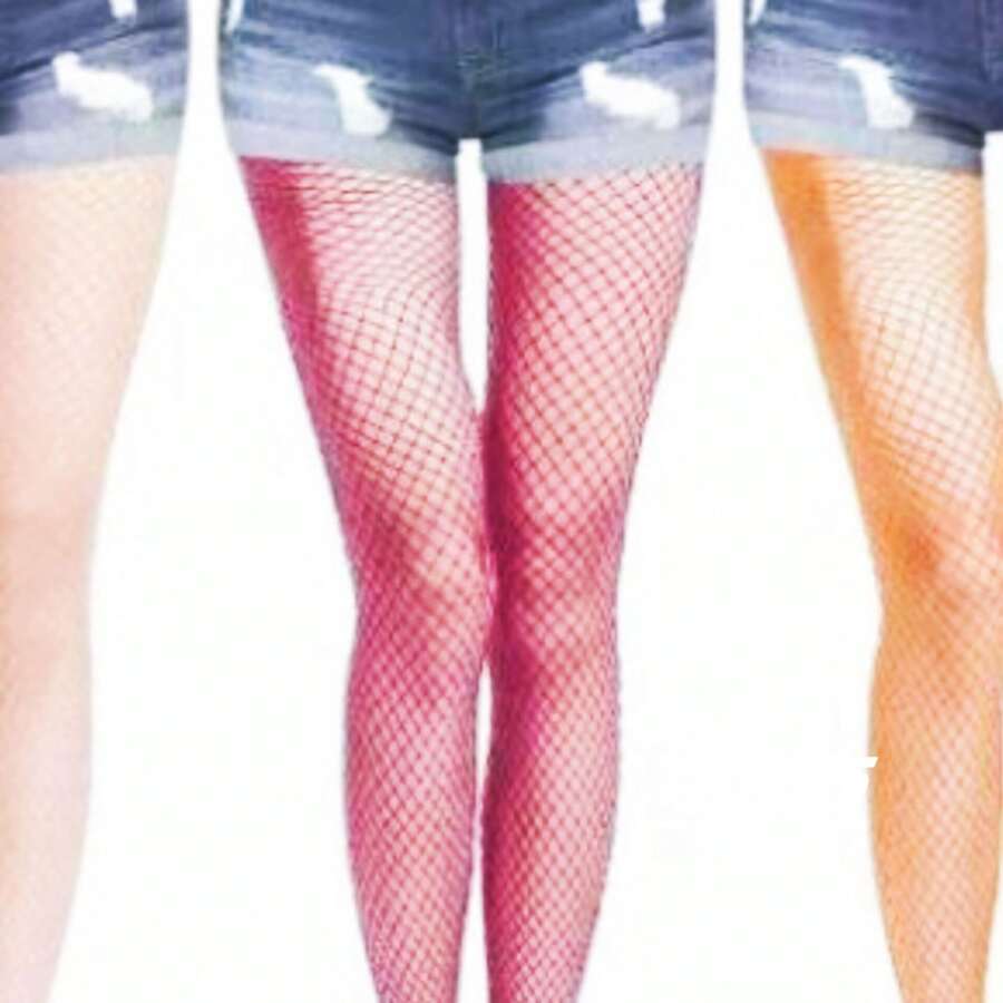 Vibrant Fishnet Stockings Multicolor Adult Sexy Fishnet Stockings - Red Violet - View 1