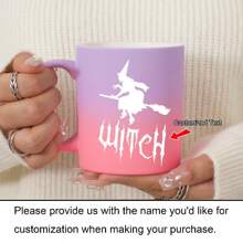 1 个 11 盎司个性化定制名字马克杯万圣节主题陶瓷马克杯，万圣节，送给儿子和女儿的最佳万圣节礼物，牛奶杯，万圣节庆祝活动的理想礼物，送给朋友的迷人礼物 - 萬聖節禮物 - 查看 5