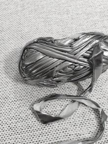 1 件金属闪光灰色柔软人造皮革面料绳，适用于 DIY 手工玩具 - 灰色 - 查看 3