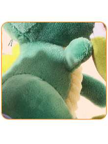 1 pieza Lindo colgante de llavero de peluche en forma de dinosaurio miniatura, muñeco de dinosaurio de peluche pequeño como regalo - Multicolor - Ver 6