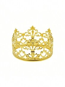 Crowns For Flower Bouquets Golden Silvery Small Crown Queen, Mini Crown Princess Headpiece Mini Tiara Decoration, ForBridal Wedding Royal Themed Decor Birthday Party, Party Decor, Party Supplies