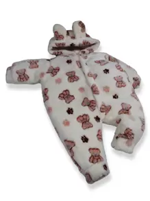 Kit 3 Pieces Ultra Soft Fleece Plush Jumpsuit For Boy Girl - Màu xanh lam - Xem 10