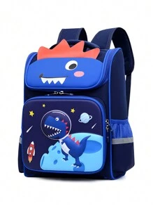 Mochila para niños con diseño de dinosaurio de caricatura lindo y de moda nueva - Ver 3