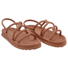 Birken Women's Injected Papete Platform Sandal Intertwined Soft Lightweight Comfortable - 黑色 - 查看 7