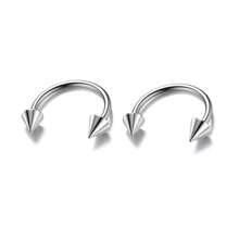 2pcs/Set 16G Horseshoe Nose Ring Stainless Steel Hypoallergenic 18K Gold Plated Black 8mm 10mm For Nose,Lip,Earrings,Septum,Cartilage Piercing,Unisex, Fashion Style,Body Jewelry For Men & Women