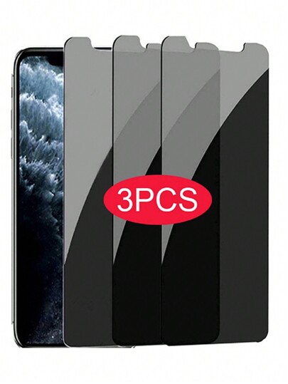 3pcs Privacy Tempered Glass Screen Protector Compatible With IPhone 16/16 Plus/16 Pro/16 Pro Max/15/15Pro/15Plus/15Promax Gift For Birthday, Family, Friends Anti-Spy, Phone Screen Protector, Phone Accessories Waterproof Shockproof Anti-Fall Anti-Fall Scratch Resistant Anti-Fingerprint Full Cover