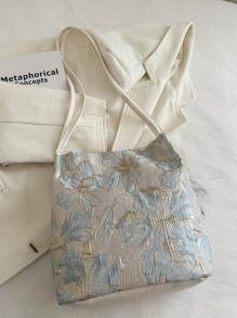 Bolso cruzado de lona vintage, bolso de hombro retro simple, bolso de mano y bolso de mano casual para mujer