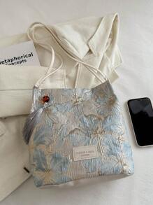 Bolso cruzado de lona vintage, bolso de hombro retro simple, bolso de mano y bolso de mano casual para mujer