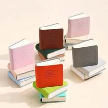 3pcs Mini Notebooks, PU Leather Cover Compact Portable Memo Pads, Creative Stress Relief Sketchbooks, Portable Blank Drawing Boards