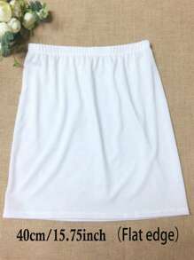 3 Pcs/1 Pc Women's Waist Slimming, Static-Resistant Half Slip Underskirt With Adjustable Elastic Waistband, Multi-Size & Color Options Summer, School Fall, Autumn, Halloween