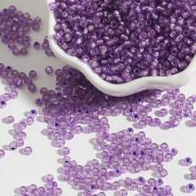 3mm-30g/900pcs,Glass Seed Beads Bulk,Small Craft Beads,Small Beads,Transparent Silver Lined Small Round Pony Beads Bulk For Jewelry Making,Loose Spacer Beads For Jewelry Making Supplies,DIY Crafts Necklace
