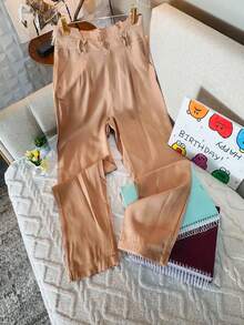 Crystal Love 886 Women's Tailor Pants - 卡其色 - 查看 2