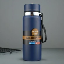 1 件 316 不锈钢真空保温水瓶，大容量，户外便携式运动水壶带绳柄，旅行杯 - 彩色 - 查看 24