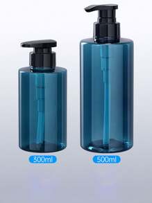 1 个大容量 300ml/500ml 泵式分配瓶，琥珀色透明 PET 塑料，适用于洗发水、沐浴露、乳液、家庭、酒店、旅行使用 - 彩色 - 查看 13