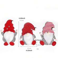 1/3/6 件圣诞卡通无脸娃娃刀叉套装餐桌厨房装饰道具，创意 3D 餐具袋，圣诞节