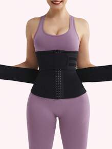 Women's Waist Trimmer, Body Shaper, Waist Trainer, Sweat Belt, Abdomen Control, Slimming Waist Cincher - Black - View 2