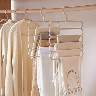 1pc Multifunctional 5-Tier Plastic Scarf Holder Organizer Rack, Non-Slip Scarf And Tie Display Stand Decorations Decor Festival Decor Room Decor Home Decor Bed Room Decor, Spring, Minimalist, Summer Tops