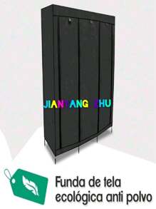 Closet Organizador de Ropa Armario Minimalista , Armable y Portátil - Negro - Ver 6
