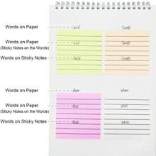 600 Sheets Transparent Sticky Notes With Lines, 12 Pads Lined Translucent Sticky Notes 3x3 Inch Clear For Aesthetic School Office Supplies Back To School