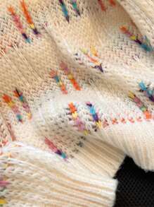 女士休闲百搭长袖圆领针织套头毛衣，适合圣诞节、新年以及秋冬季穿着。