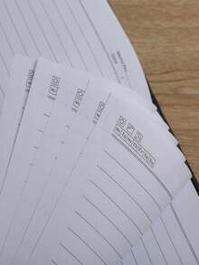 1pc Professional Office Business PU Leather Notebook - Multicolor - View 4