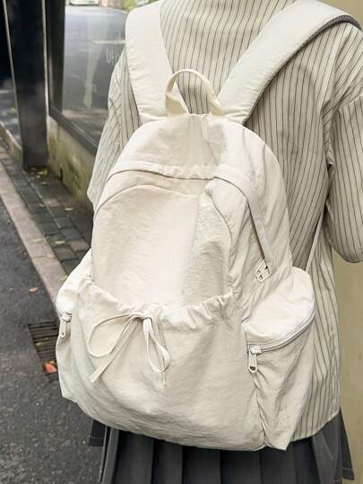 Large Capacity Lightweight Simple Backpack, School Backpack