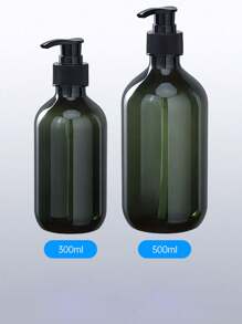 1 个大容量 300ml/500ml 泵式分配瓶，琥珀色透明 PET 塑料，适用于洗发水、沐浴露、乳液、家庭、酒店、旅行使用 - 彩色 - 查看 15