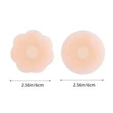 12 件套女士乳头贴套装 - 粘性硅胶乳头贴、可重复使用透气硅胶乳头贴、无肩带隐形自粘式防凸乳头贴垫、无痕自粘式蛋糕乳头贴、女士内衣及内衣配件