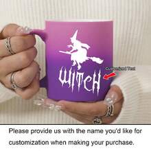 1 个 11 盎司个性化定制名字马克杯万圣节主题陶瓷马克杯，万圣节，送给儿子和女儿的最佳万圣节礼物，牛奶杯，万圣节庆祝活动的理想礼物，送给朋友的迷人礼物 - 萬聖節禮物 - 查看 13