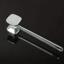1 pieza Ablandador de carne de aleación de aluminio, Martillo para bistec, Mazo de carne para el hogar, Ablandador de carne de res, Martillo de carne de doble cara - Multicolor - Ver 5